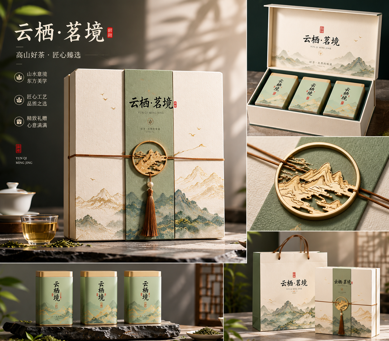 礼盒结构展开